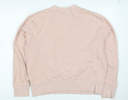 Topman Men’s Pink S Crew Neck Pullover Cotton Sweatshirt