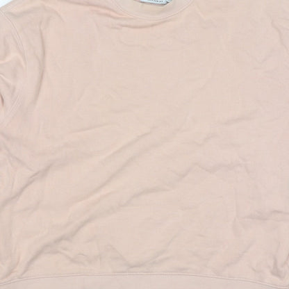 Topman Men’s Pink S Crew Neck Pullover Cotton Sweatshirt