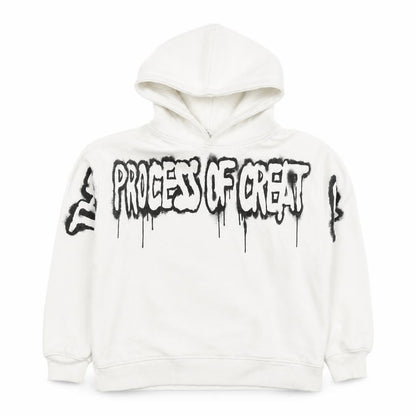 ART Boys White 11-12 Years Pullover Hoodie Graphic Print Skateboard