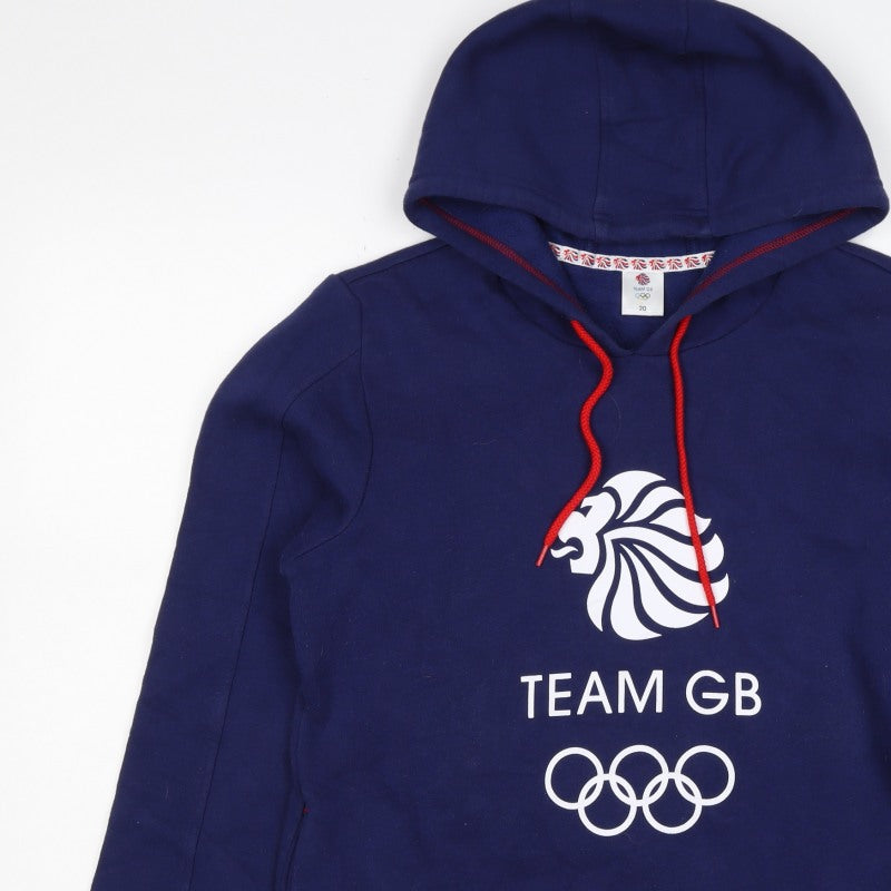 Team GB Women’s Blue Size 20 Pullover Hoodie Olympic Logo