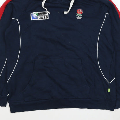 Sportfolio Men’s Blue XL Rugby World Cup 2015 England Pullover Hoodie