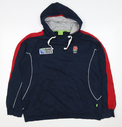 Sportfolio Men’s Blue XL Rugby World Cup 2015 England Pullover Hoodie