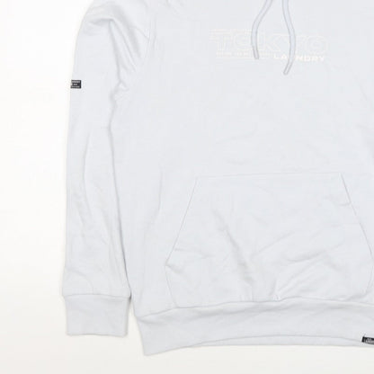 Tokyo Laundry Men’s White M Pullover Logo Hoodie