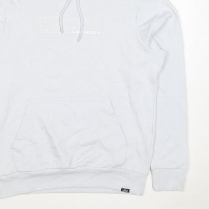 Tokyo Laundry Men’s White M Pullover Logo Hoodie