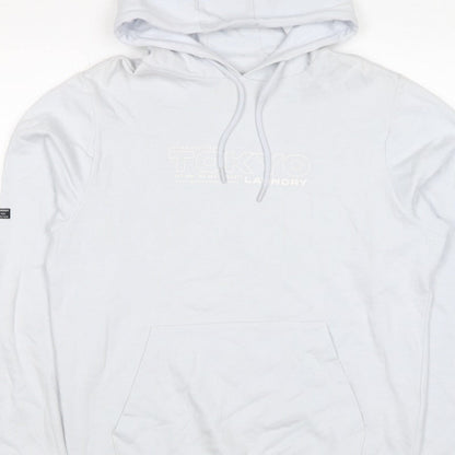 Tokyo Laundry Men’s White M Pullover Logo Hoodie