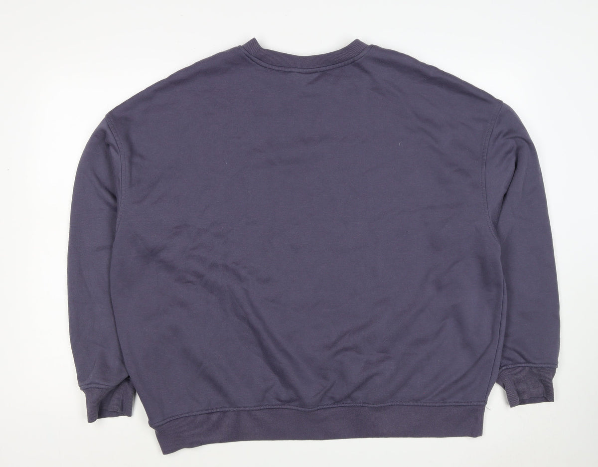 Yale Women’s Navy Blue L College Bulldog Graphic Pullover Sweatshirt