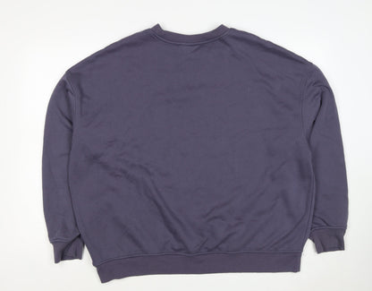 Yale Women’s Navy Blue L College Bulldog Graphic Pullover Sweatshirt