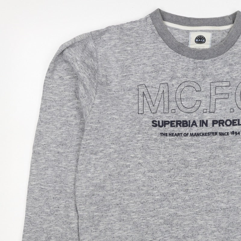 Manchester City FC Men's Grey 3XL Pullover Graphic Sweatshirt