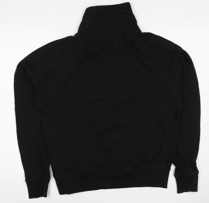 Opicloth Men’s Black Size S High Neck Raglan Pullover Sweatshirt