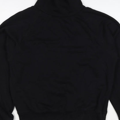 Opicloth Men’s Black Size S High Neck Raglan Pullover Sweatshirt
