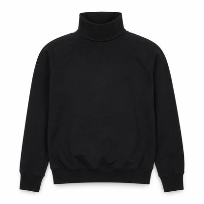 Opicloth Men’s Black Size S High Neck Raglan Pullover Sweatshirt