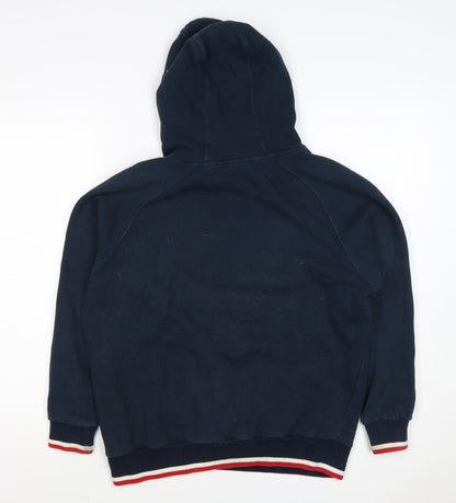 England Rugby Men’s Blue Small Pullover Hoodie Embroidered Logo