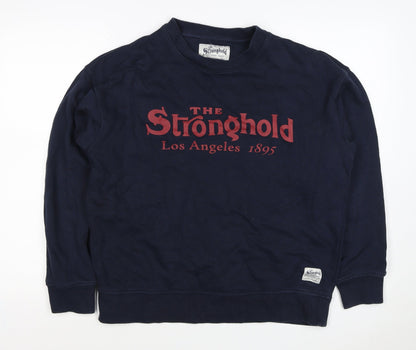 Stronghold Men's Navy M Graphic Print Los Angeles Pullover Sweatshirt