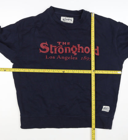 Stronghold Men's Navy M Graphic Print Los Angeles Pullover Sweatshirt