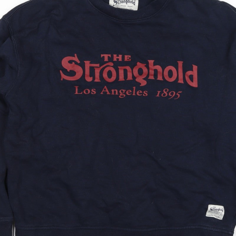 Stronghold Men's Navy M Graphic Print Los Angeles Pullover Sweatshirt