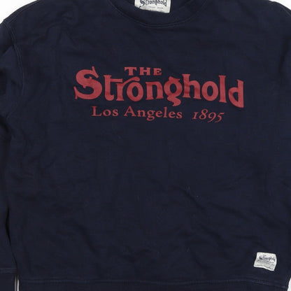 Stronghold Men's Navy M Graphic Print Los Angeles Pullover Sweatshirt