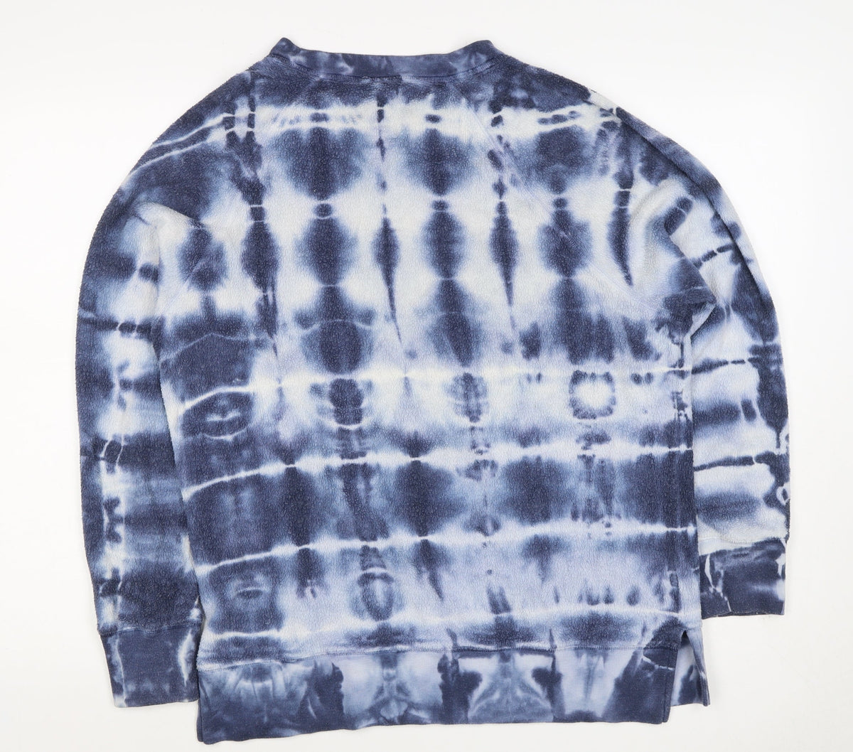 PINK Victoria's Secret Women Blue Tie Dye XS Fleece Crew Sweatshirt