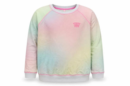 Strong Girls Club Girls Multicoloured 7-8 Years Pullover Sweatshirt