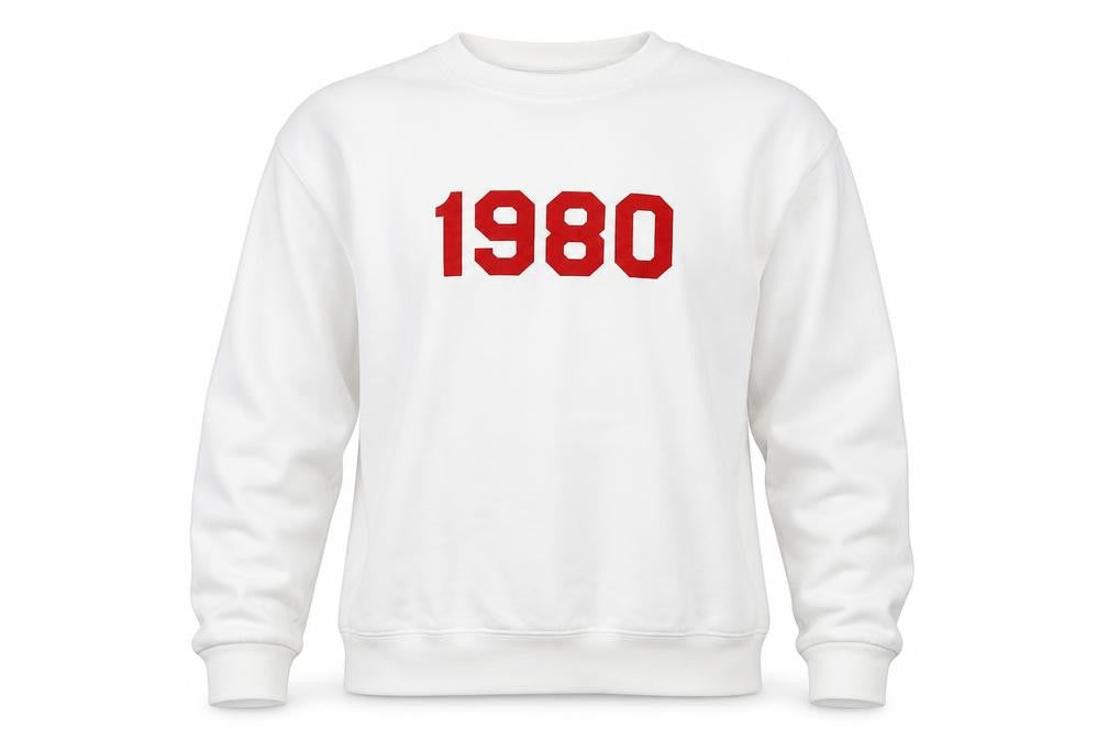 Rock On Ruby Unisex Adults White S Pullover 1980 Jude Sweatshirt