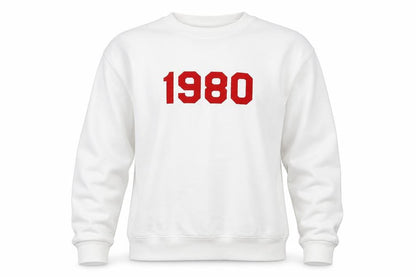 Rock On Ruby Unisex Adults White S Pullover 1980 Jude Sweatshirt