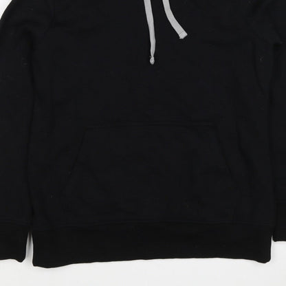 G by Garcia Men’s Black L Sherpa Lined Pullover Hoodie Kangaroo Pocket