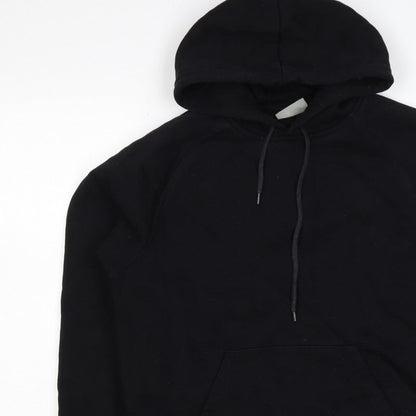 Carhartt Men Black M Pullover Hoodie Hooded Logo Cotton Blend