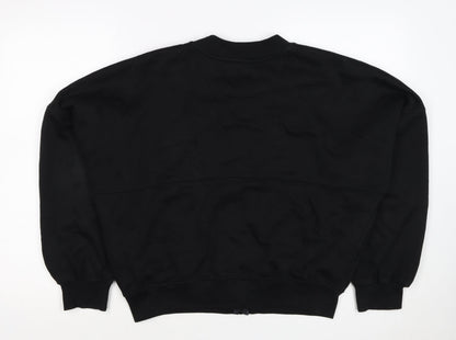 StyledUp Women’s Black S/M Full Zip Pocket Sweatshirt Jacket