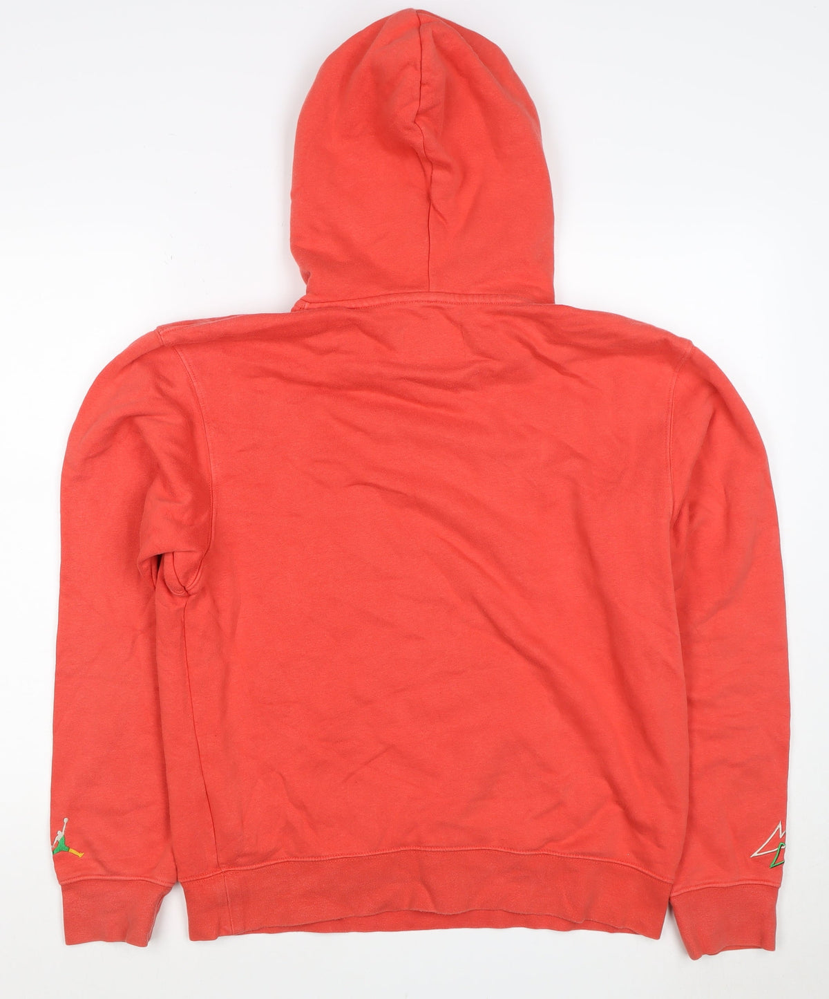 Jordan Boys Red M Pullover Hoodie Logo Fleece Kangaroo Pocket