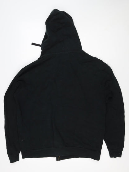Gap Men’s Black L Full Zip Hooded Cotton Fleece Hoodie
