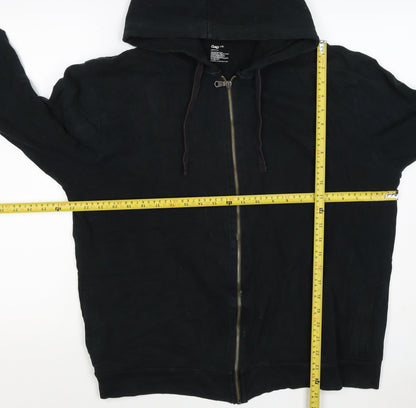 Gap Men’s Black L Full Zip Hooded Cotton Fleece Hoodie