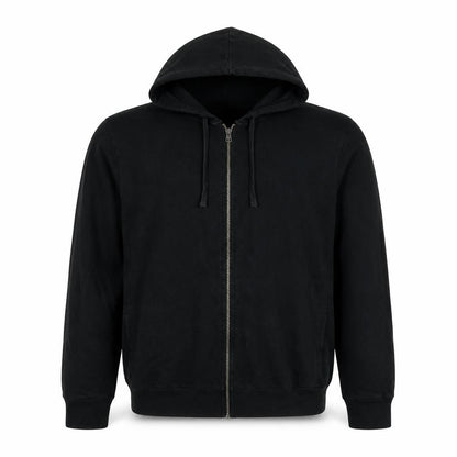 Gap Men’s Black L Full Zip Hooded Cotton Fleece Hoodie