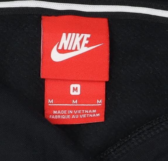 Nike Women's Black M Pullover Hoodie Gold Logo Graphic Hooded