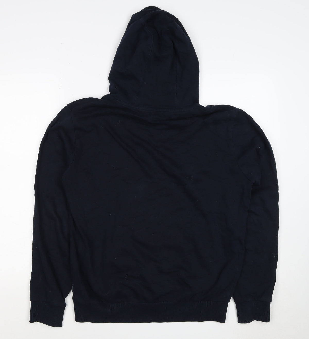 Ben Sherman Men’s Blue M Pullover Hoodie Logo Cotton Drawstring