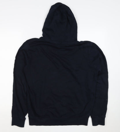 Ben Sherman Men’s Blue M Pullover Hoodie Logo Cotton Drawstring