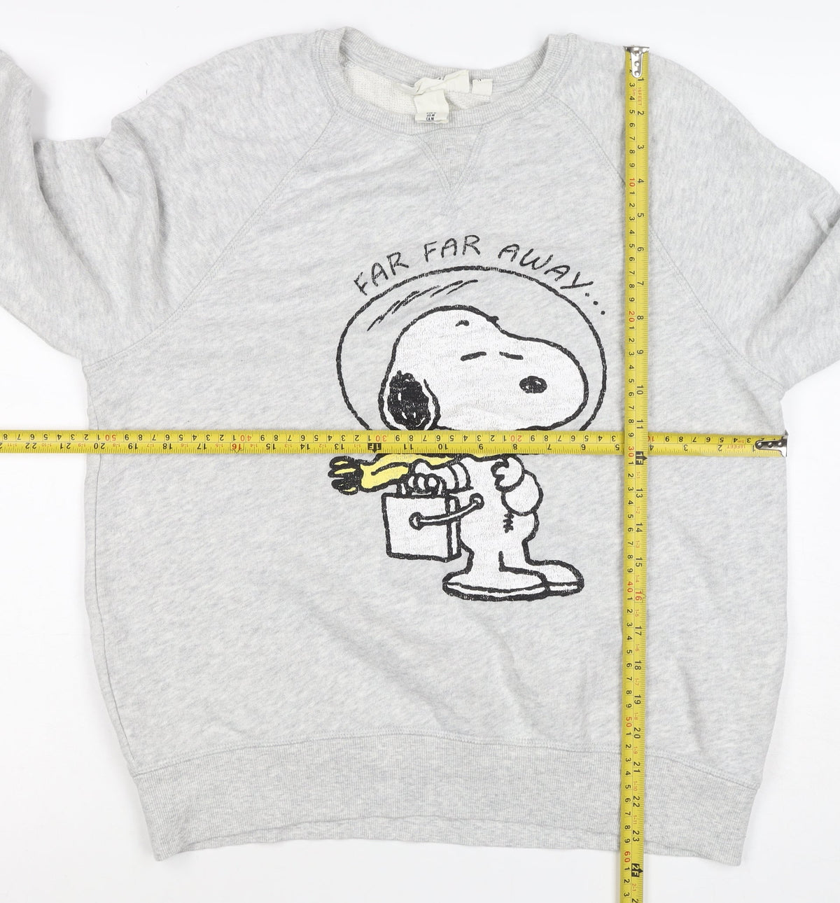 C&A Women Grey M Snoopy Peanuts Graphic Pullover Sweatshirt
