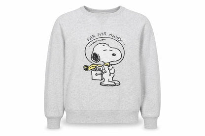 C&A Women Grey M Snoopy Peanuts Graphic Pullover Sweatshirt