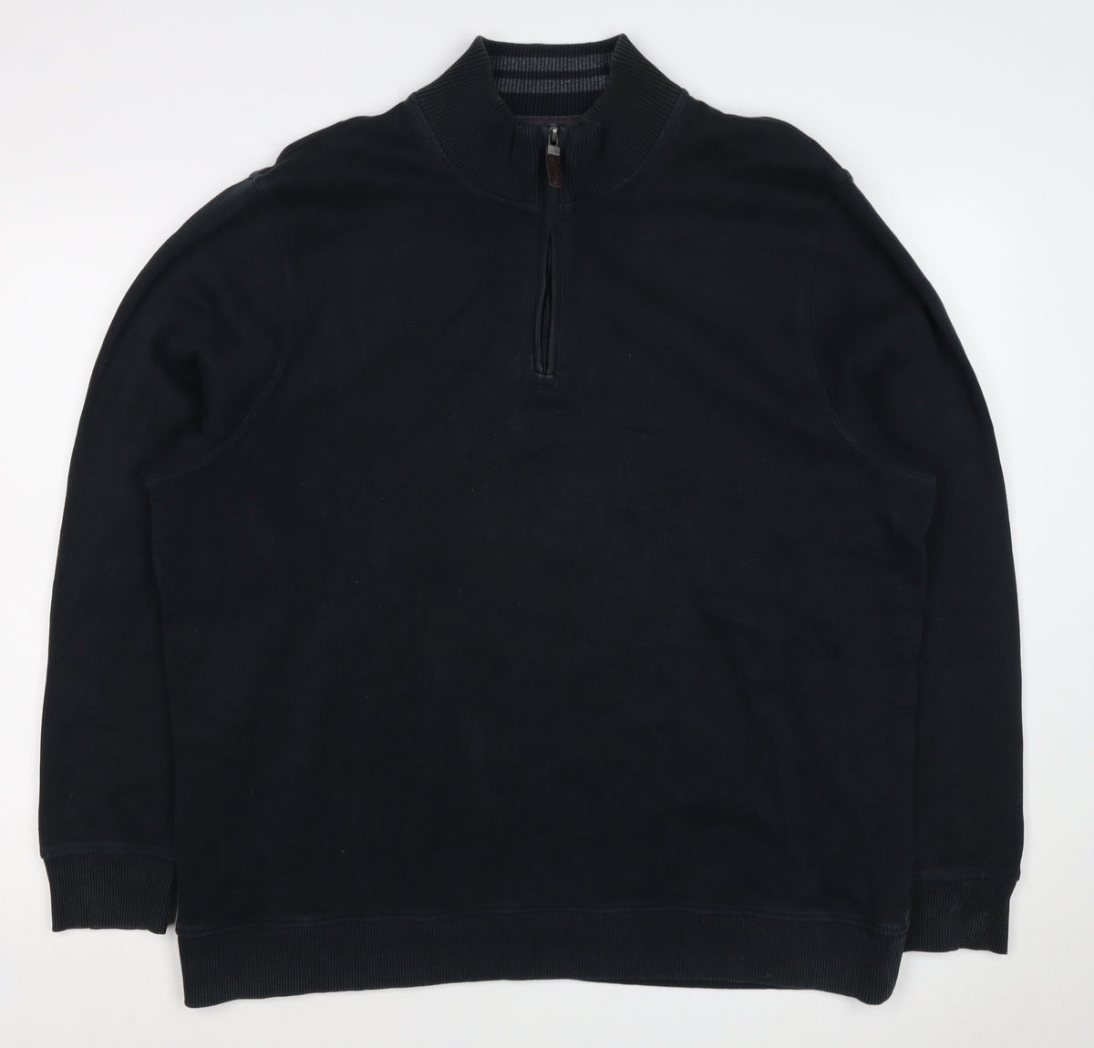 Maine New England Men’s Black XL Quarter Zip Cotton Sweatshirt
