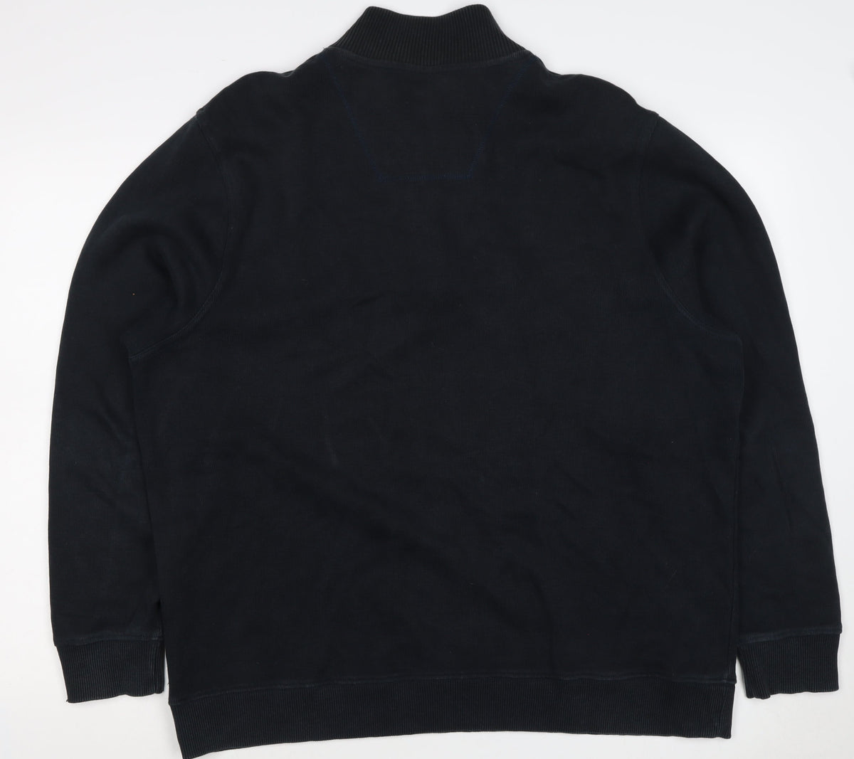 Maine New England Men’s Black XL Quarter Zip Cotton Sweatshirt