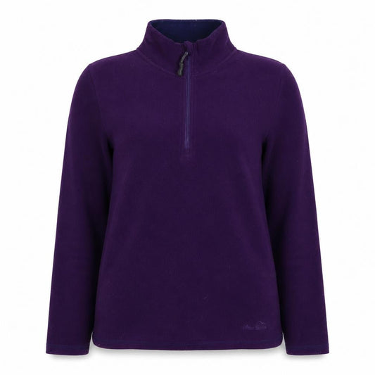 Peter Storm Women Purple Size 10 1/4 Zip Fleece Sweatshirt High Neck