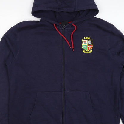 British & Irish Lions Men’s Blue XL Full Zip Rugby Hoodie