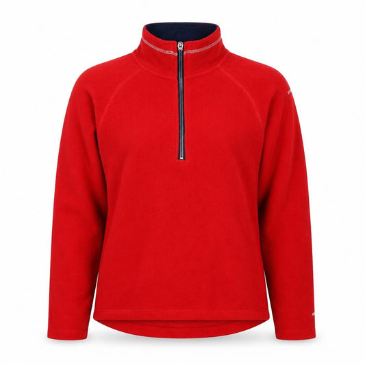 Trespass Women Red XS 1/4 Zip Fleece Pullover Sweatshirt