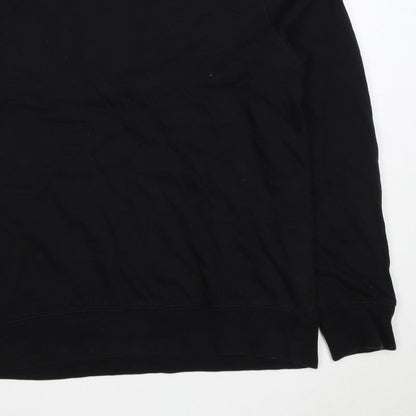 H&M Men’s Black M Regular Fit Crew Neck Pullover Sweatshirt