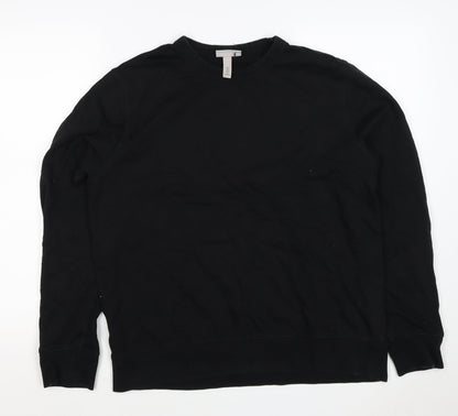 H&M Men’s Black M Regular Fit Crew Neck Pullover Sweatshirt