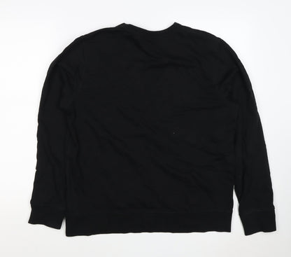 H&M Men’s Black M Regular Fit Crew Neck Pullover Sweatshirt