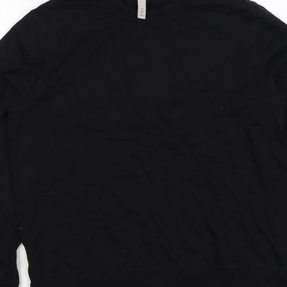 H&M Men’s Black M Regular Fit Crew Neck Pullover Sweatshirt