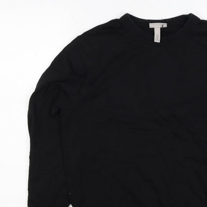 H&M Men’s Black M Regular Fit Crew Neck Pullover Sweatshirt
