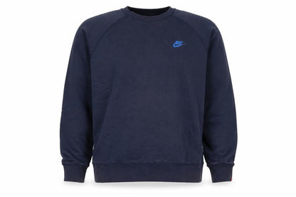 Nike Men’s Navy Large Crew Neck Embroidered Logo Sweatshirt