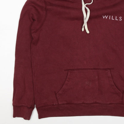 Jack Wills Women’s Red UK 12 Pullover Hoodie Logo Graphic