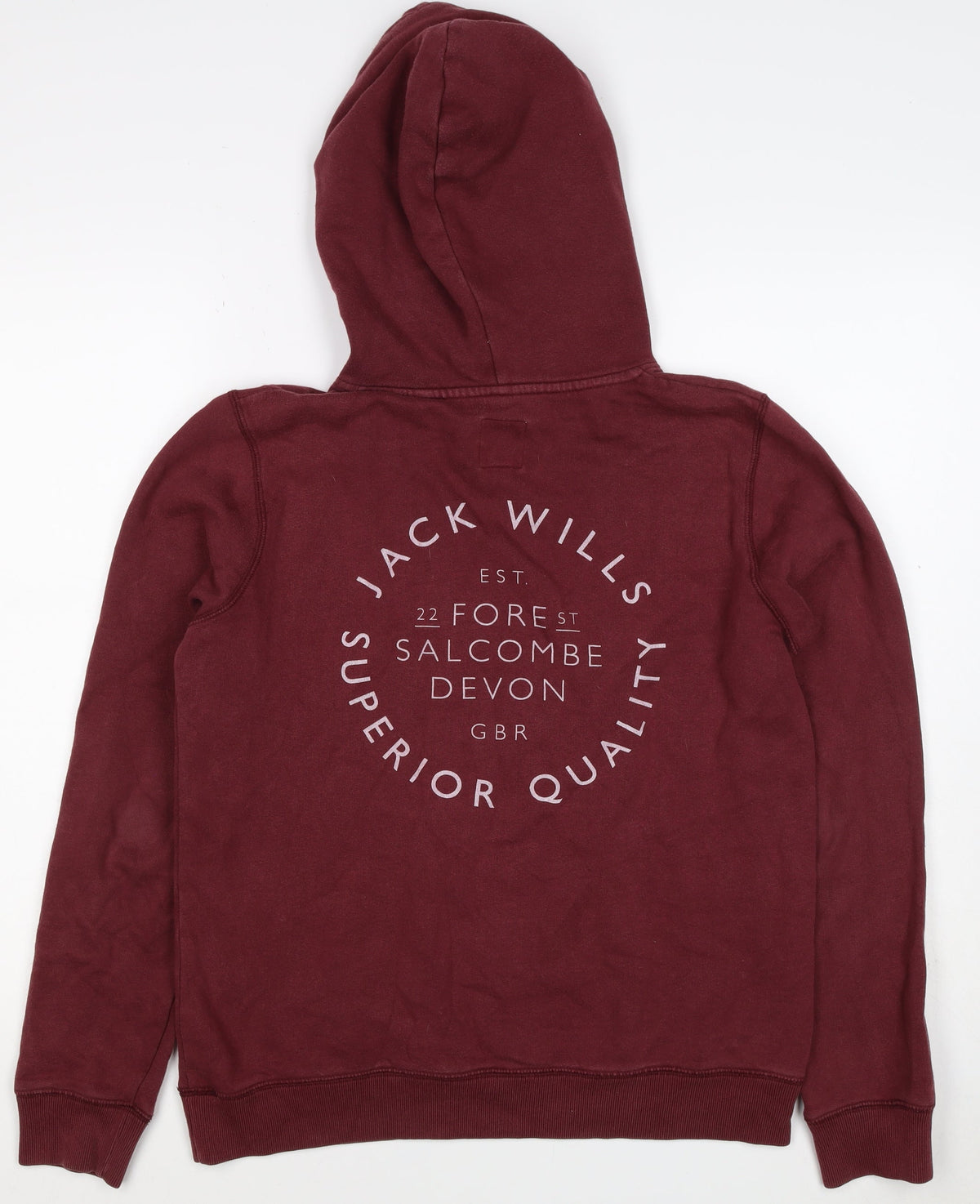 Jack Wills Women’s Red UK 12 Pullover Hoodie Logo Graphic