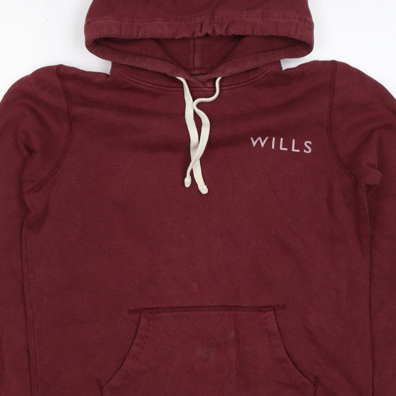 Jack Wills Women’s Red UK 12 Pullover Hoodie Logo Graphic